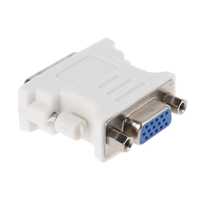 Cre Adapter Konverter DVI D Ke VGA 15Pin Female Untuk Komputer