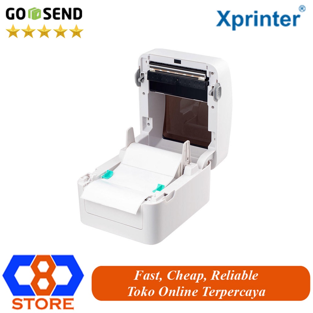 PRINTER RESI LABEL BARCODE XP-420B XP 420 THERMAL A6 BLUETOOTH USB