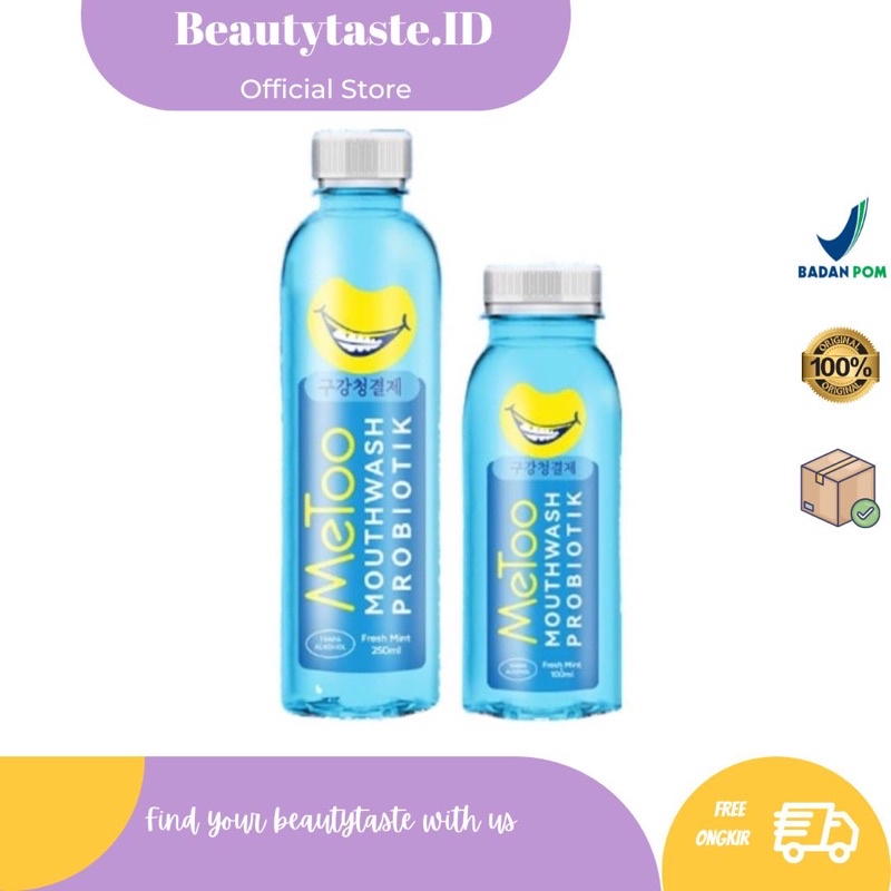 [BPOM] MeToo Mouthwash Fresh Mint - Obat Kumur Probiotik - Pemutih Gigi - Penghilang Flek Gigi