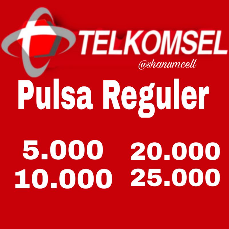 Pulsa telkomsel reguler tercepat 6.999-26.999