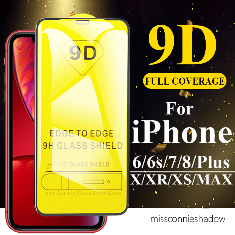 Pelindung Layar Tempered Glass 9d Untuk Iphone 11 12 Pro Max 6 6s 7 8 Plus X Xr Xs Max 13 Pro Max