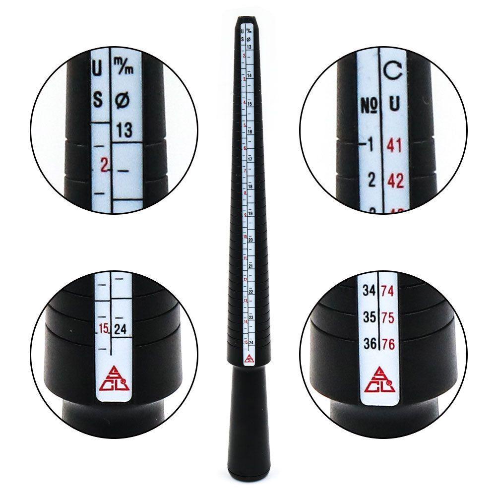 POPULAR Populer Finger Ring Sizer Aksesoris Measure Stick Gauge Alat Ukur Ukuran Cincin