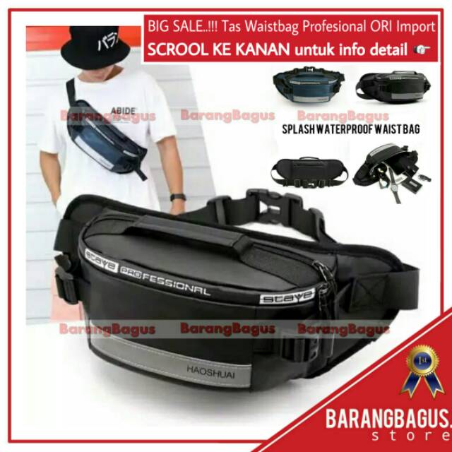 NEW ARRIVAL.. Tas Selempang Waistbag PROFESIONAL JinPaiDi Unisex Viral Pria Korea IMPORT