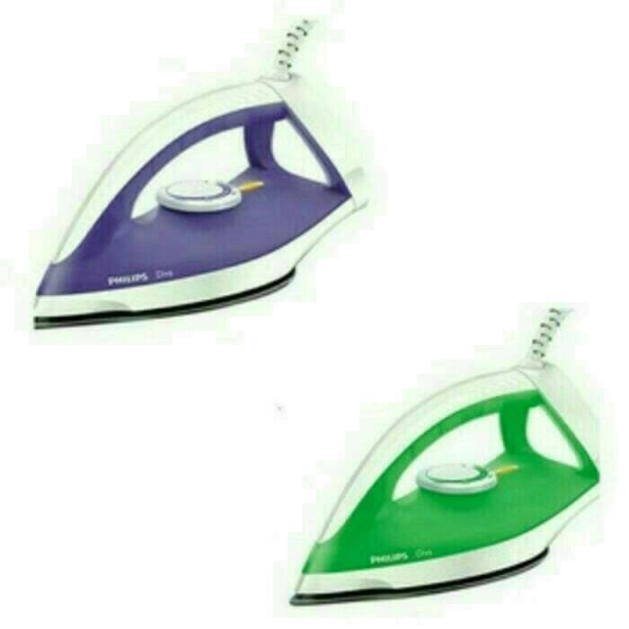 Hot Promo SETRIKA PHILIPS DIVA GC-122 / PHILIPS DRY IRON DIVA ( HIJAU - UNGU ) - Hijau muda
