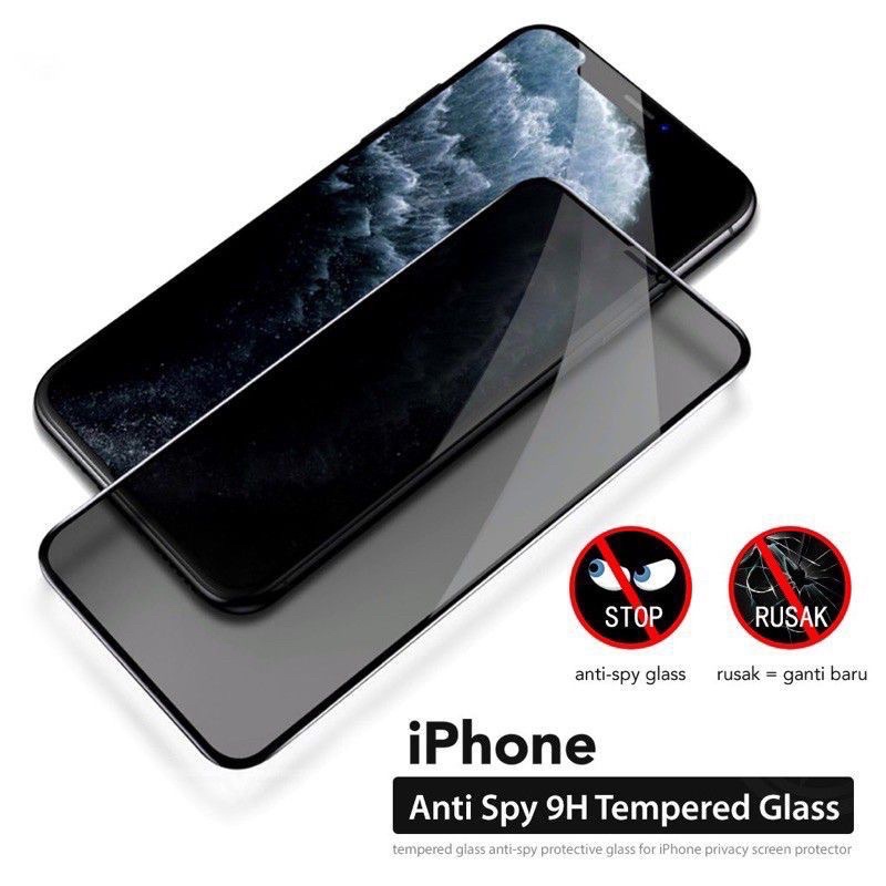 Spy Full Privacy Samsung A20 A20s A20e A30 A30s A40 A40s A50 A50s A60 A70 A70s A80 A90 Anti Gores Kaca / Tempered Glass Anti Intip / Full Layar / Screenguard / Pelindung Layar