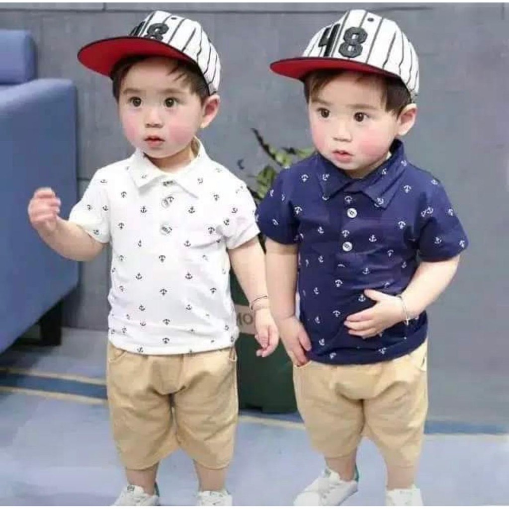 STELAN ANAK JANGKAR / STELAN ANAK LAKI LAKI/ BAJU STELAN ANAK COWOK