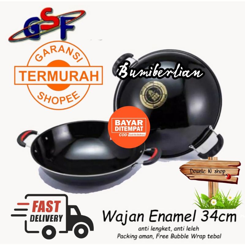 WAJAN ENAMEL ANTI GORES  34 CM  ANTI LENGKET