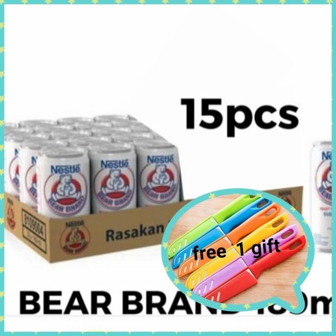 

[COD] Susu Bear Brand 189 ml 15 kaleng+gift [COD]