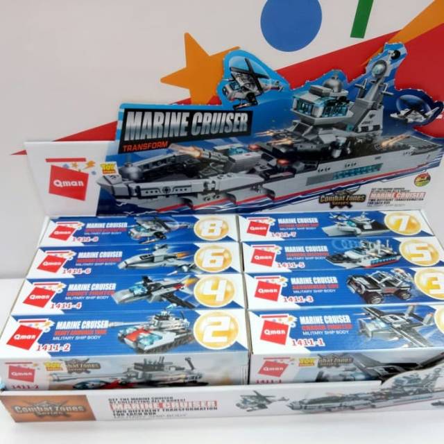 MAINAN LEGO QMAN KAPAL MARINE CRUISER