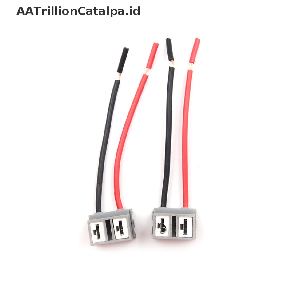 (AATrillionCatalpa) 2pcs Socket Konektor 2 Pin H7 Untuk Lampu Depan Mobil