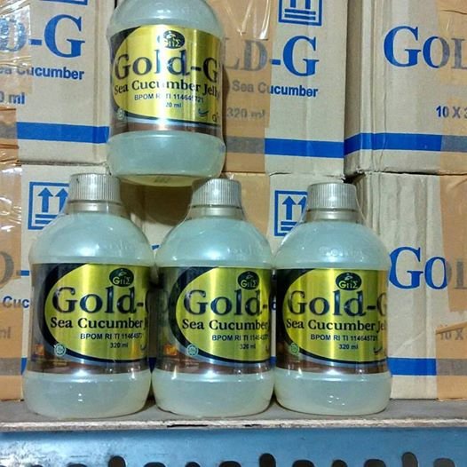 Jelly Gamat Emas Gold G Bio Sea Cucumber 320ml Original