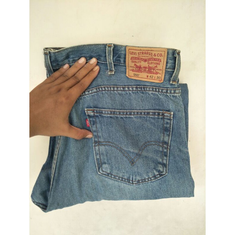 Levis 550 Size 42 Fit To 43 Big Size