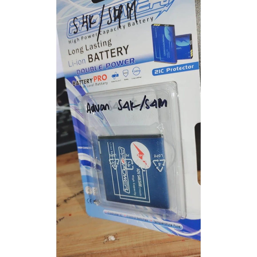 Pro Power Battery Batre Advan S4K  S4M 2100  Mah  Batre Dobelll Power ADVAN BATRE