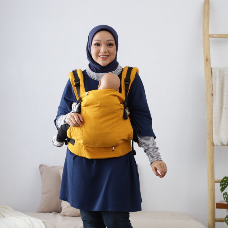 Optima V2 Tenun Pastel Nana Baby Carrier Gendongan Bayi M Shape Ergonomis