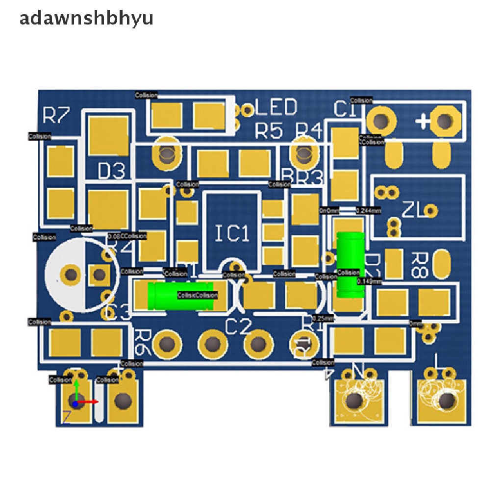 Modul converter Modul power supply Saklar Isolated adawnshbhyu AC-DC 12V 300mA 3.5W