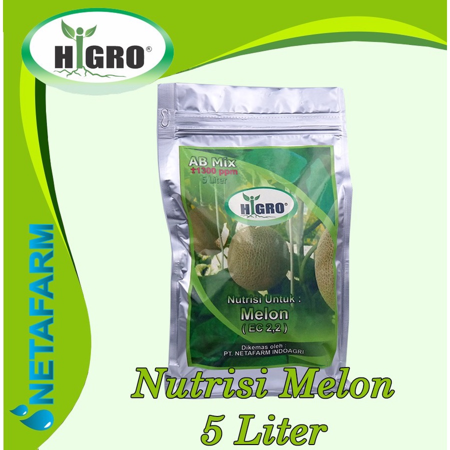 HiGRO - Nutrisi Hidroponik AB Mix MELON 5 liter