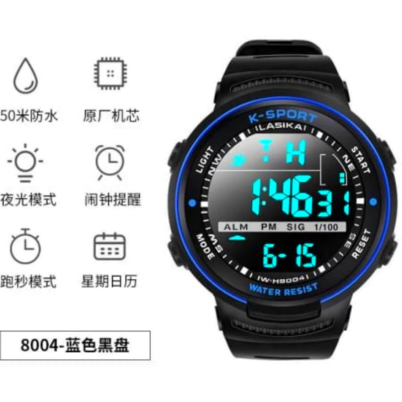 JAM TANGAN COWOK TERBARU DIGITAL SPORT FASHION PRIA JAM TANGAN PRIA WATER PROF BISA BUAT RENANG JAM TANGAN PRIA DIGITAL PRIA WARNA HITAM