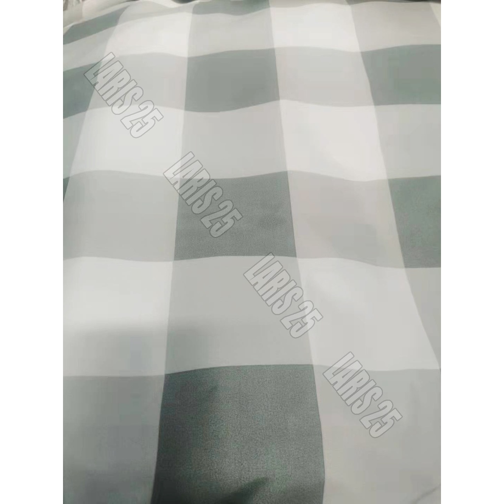 TERMURAH BAHAN KAIN TERLARIS KATUN MIKROTEX MOTIF KOTAK EMILY UTK SPREI GORDEN PER 0,5M DAN 1M