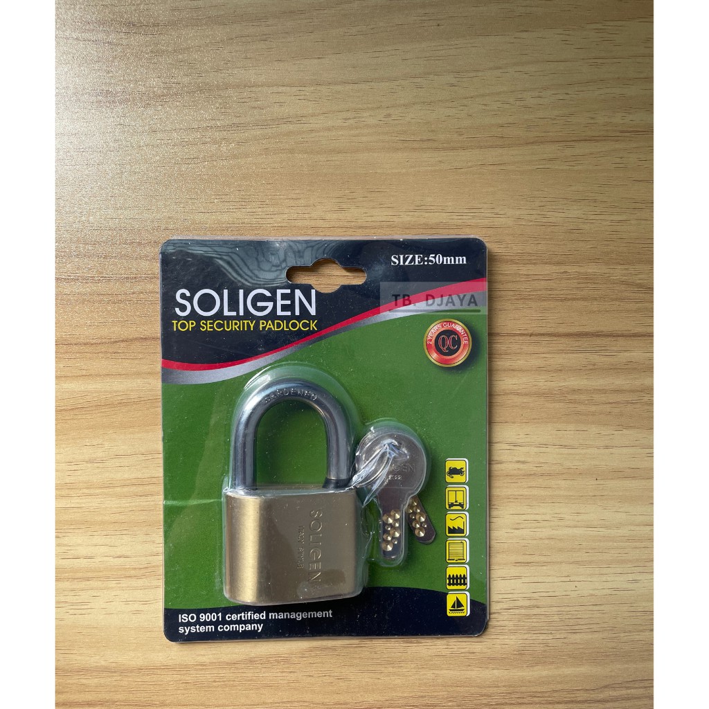 GEMBOK SOLIGEN TOP SECURITY PADLOCK