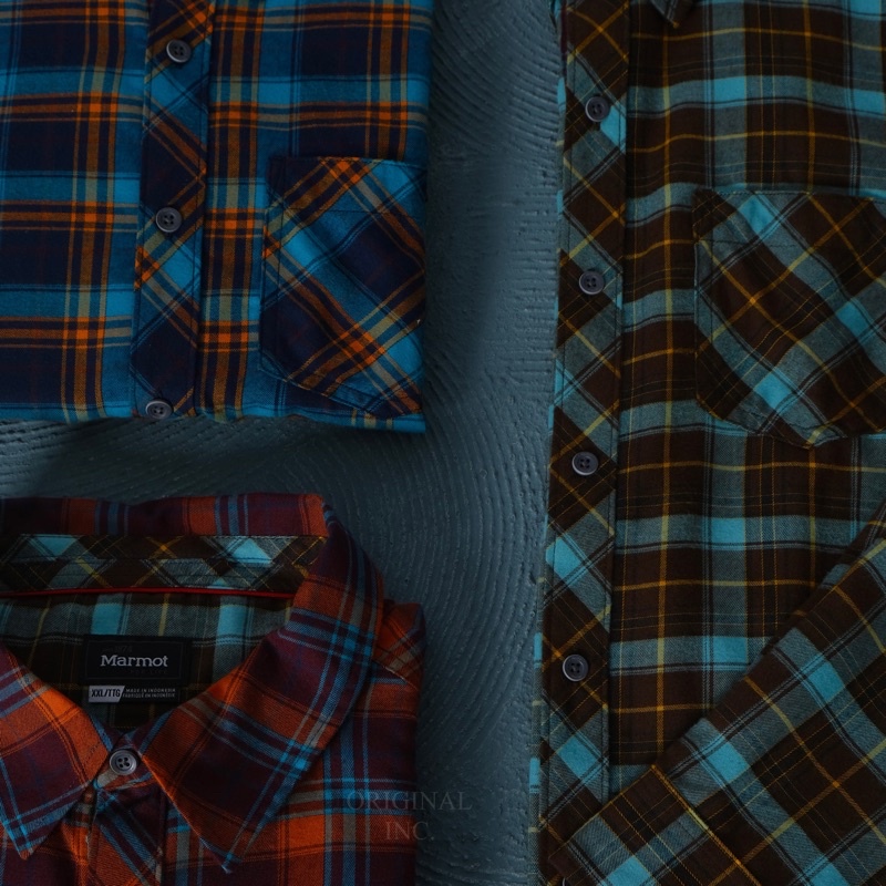 Kemeja Marmot Original Anderson Lightweight Flannel Long Sleeve Shirt MMT-LSS-17