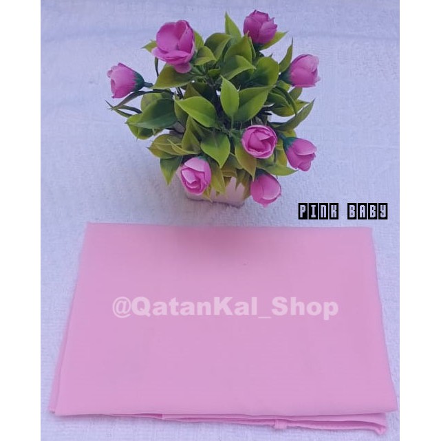 BERGO MARYAM TALI HIJAB INSTAN NON PET BAHAN DIAMOND KERUDUNG JILBAB PREMIUM BAGIAN 1-Pink Baby
