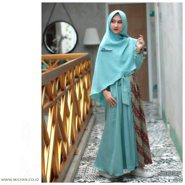 Gamis Hilya Batik Michan Mint