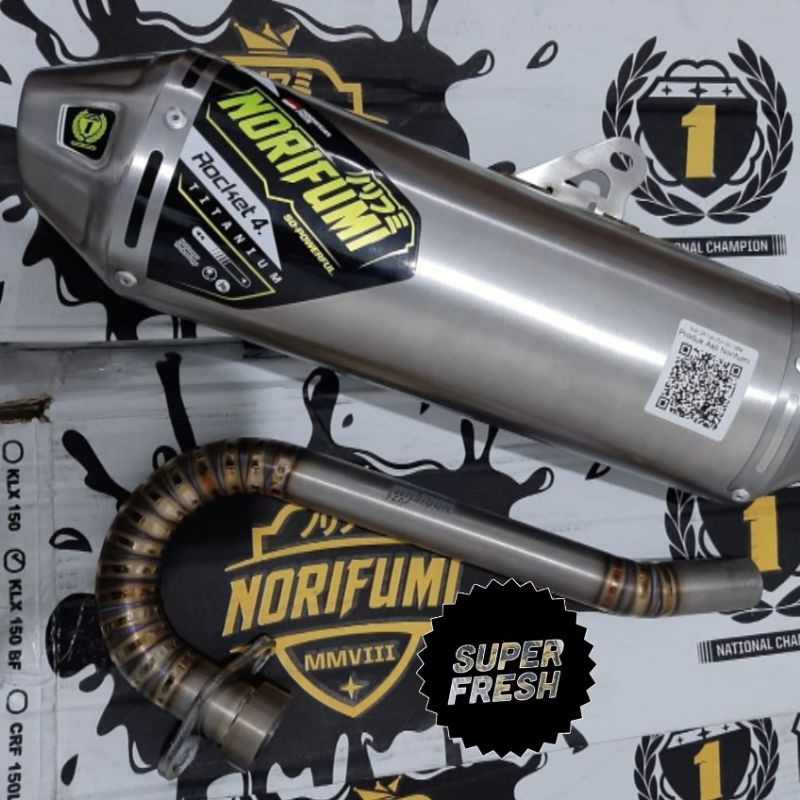 KNALPOT NORIFUMI ROCKET 4 TITANIUM CRF 150