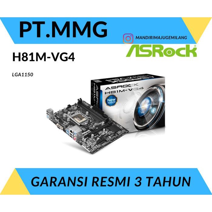 MOTHERBOARD ASROCK H81M VG4 socket 1150 intel H81