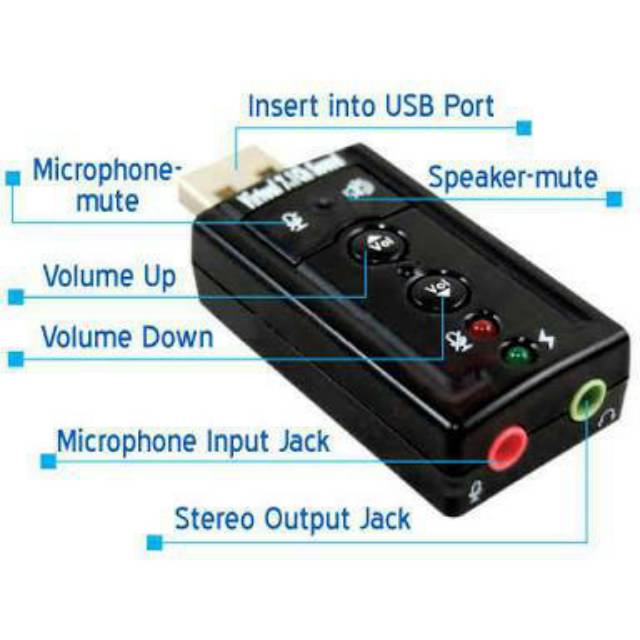 Adapter USB Sound Card 7.1 Channel