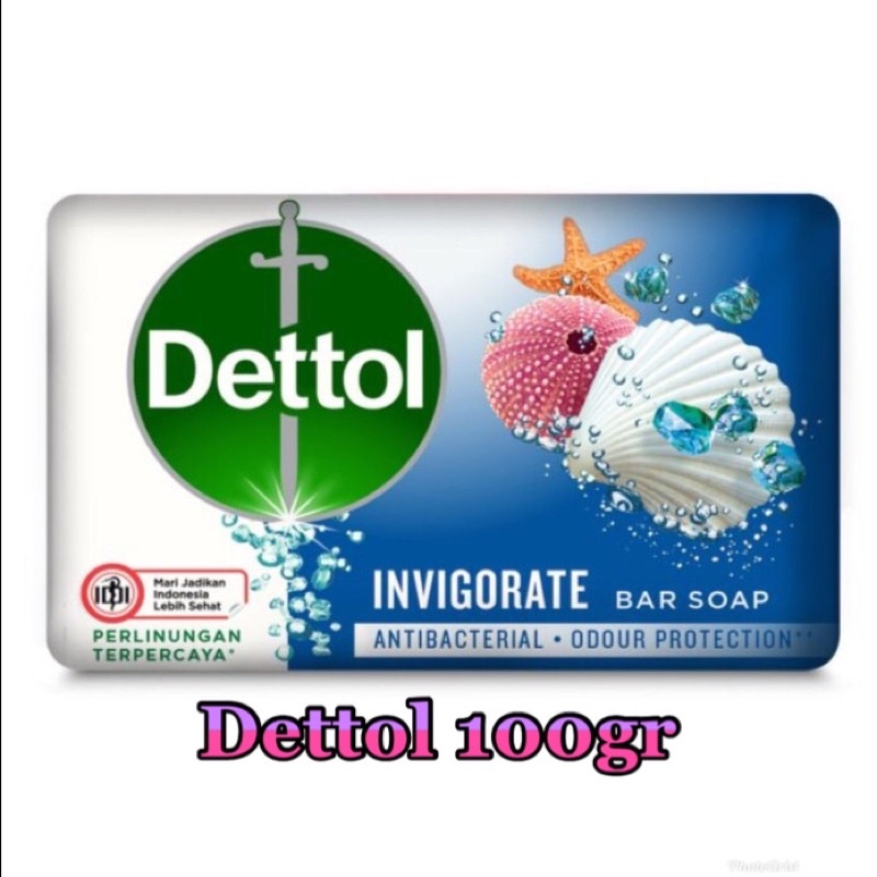 Dettol sabun mandi batang 100gr Invigorate