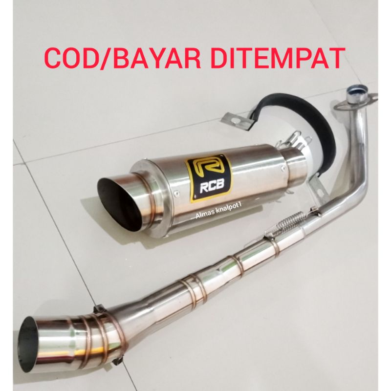 Knalpot Racing RCB Buat Jupiter Vega Shogun Kzr Legenda Supra 100 Supra 125 Karisma Kirana