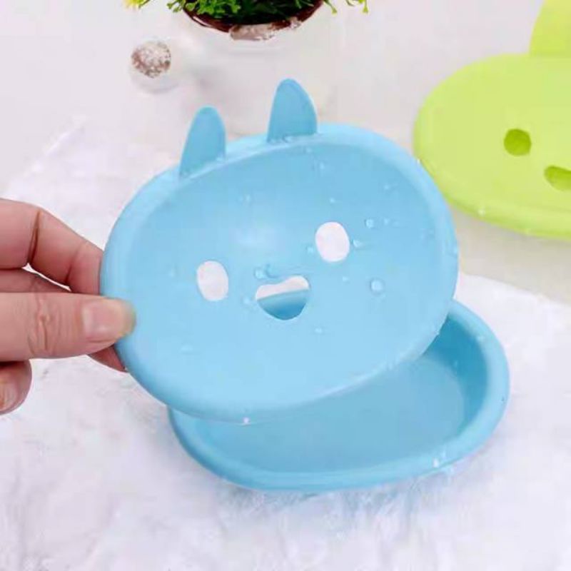 Tempat Sabun Rabbit / Kotak Sabun Kecil Motif Lucu Kelinci