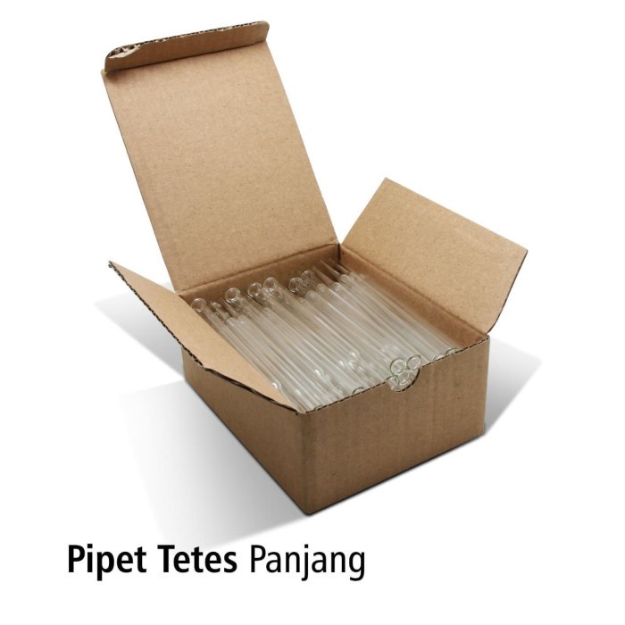 Pipet tetes kaca panjang box'50s OJ