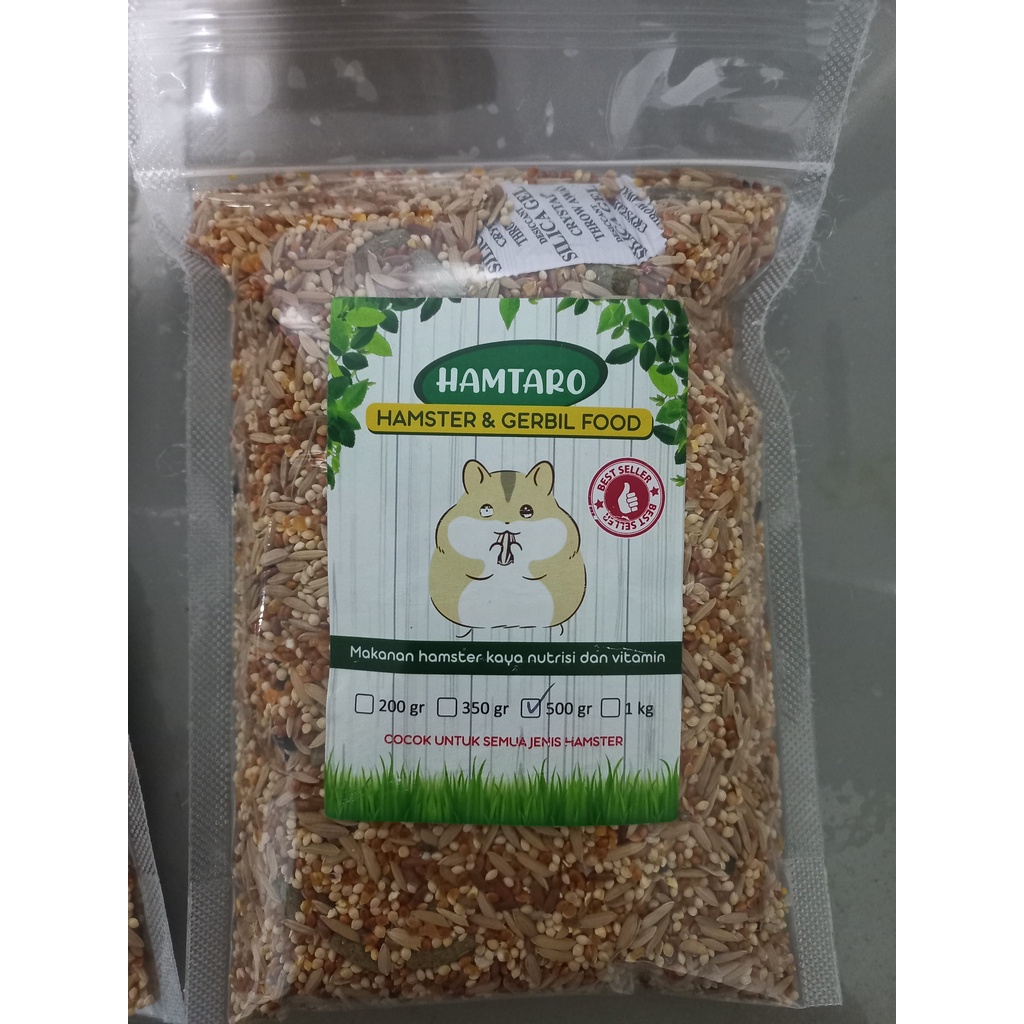 makanan hamster 500 gr+hamtaro+pakan hamster