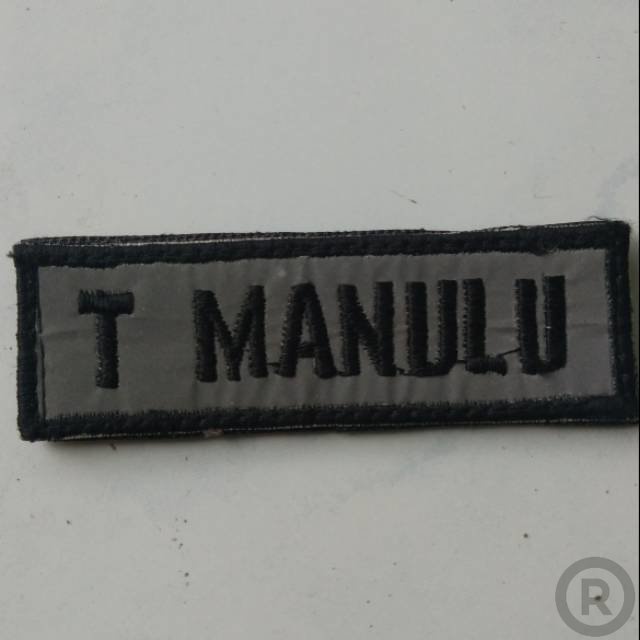 

BORDIR NAMA - NAME TAG SUDAH ADA PEREKAT NYA Bordir Nama Custom