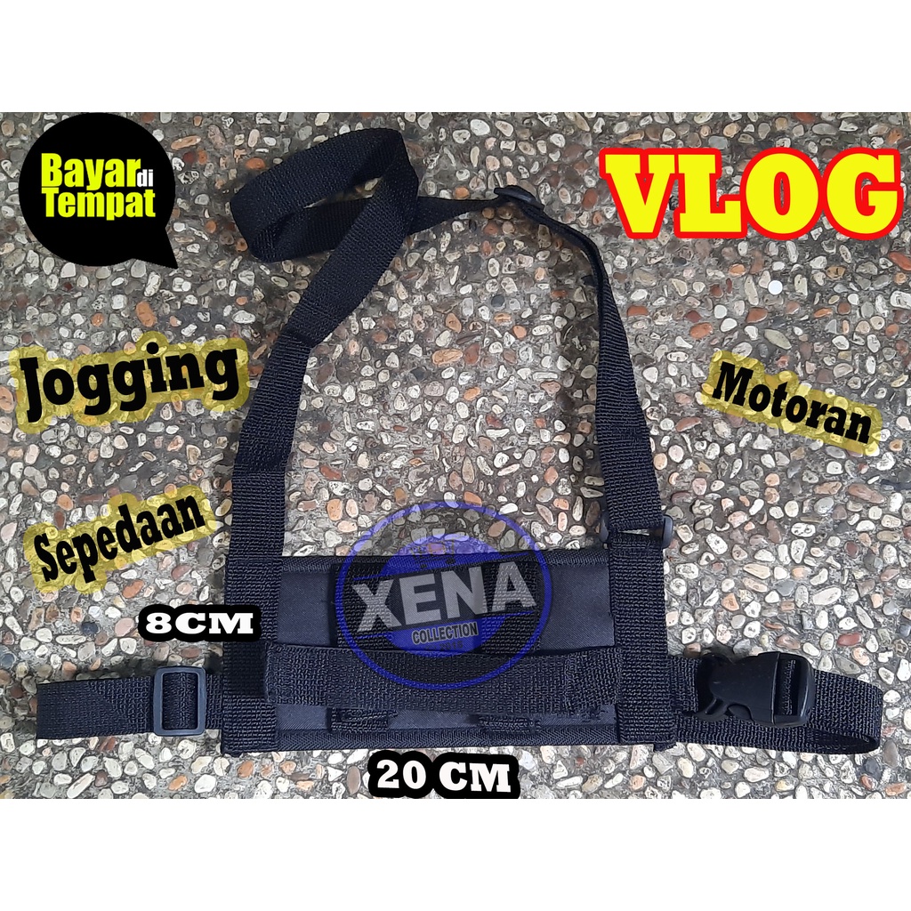 bahan tebel Best Quality Chest Belt HP holder handphone strap pegangan hape dada vlog video sanggahan alat / Tempat HP untuk Vlog