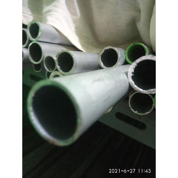 pipa alumunium 32 t 1.5mm x 6mtr