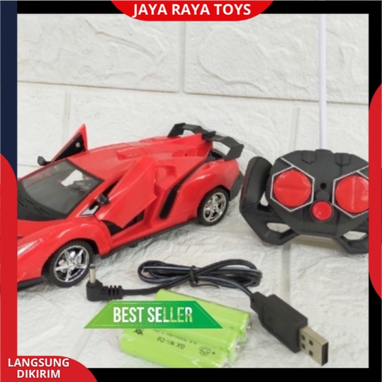 Mobil Remote control Sport Car Bisa Buka Pintu Bugti Lmbrgni Racing Speed New Edition batre cas