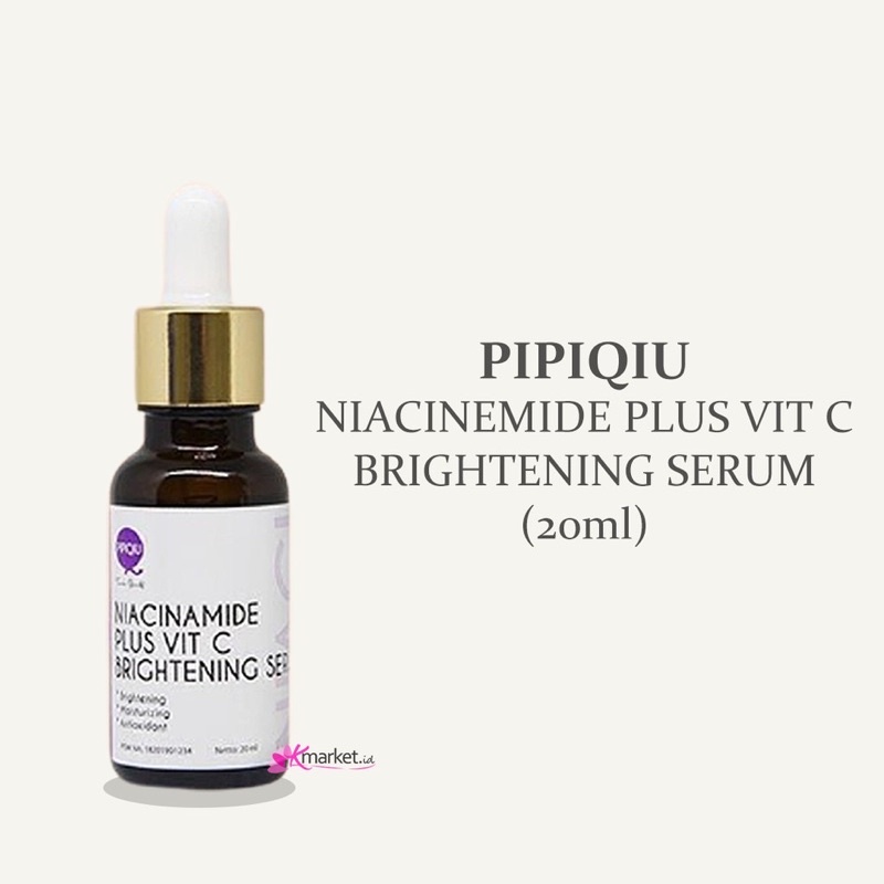 PROMO PIPIQIU SOLUTION SERUM NIACINAMIDE + VIT C BRIGHTENING SERUM 20ML BPOM RESMI