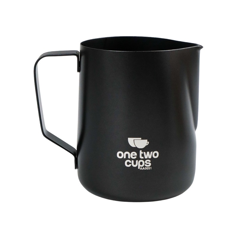 One Two Cups Gelas Milk Jug Kopi Espresso Latte Art Stainless Steel 350ml - AA0051 - Black