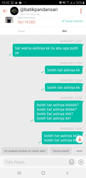 Kemeja Batik Pria Lengan Panjang Motif Peksi Abu-abu  Bahan Katun Halus