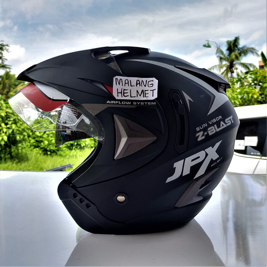 Helm Half Face JPX Z Blast Black Doff Ongkir Termurah 2kg | Shopee