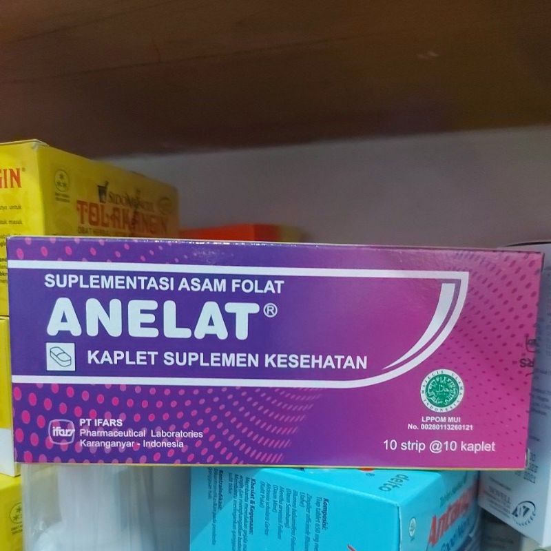 ANELAT Suplemen Asam Folat 1mg per Box - Membantu Kebutuhan Asam Folat pada Ibu Hamil