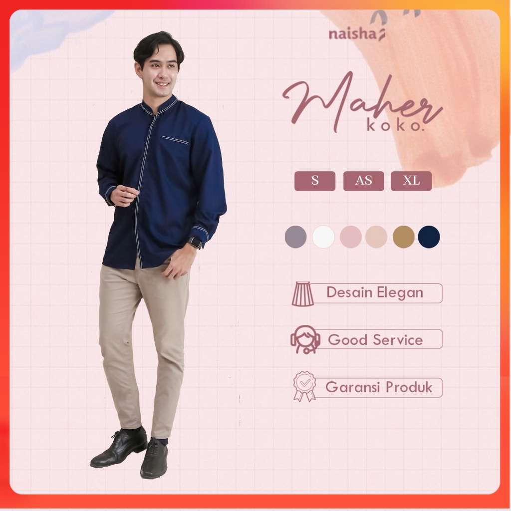 Maher Koko Dewasa by Naishaofficial / Baju Koko Dewasa /Maher Koko Naishaofficial /Maher Koko Naisha