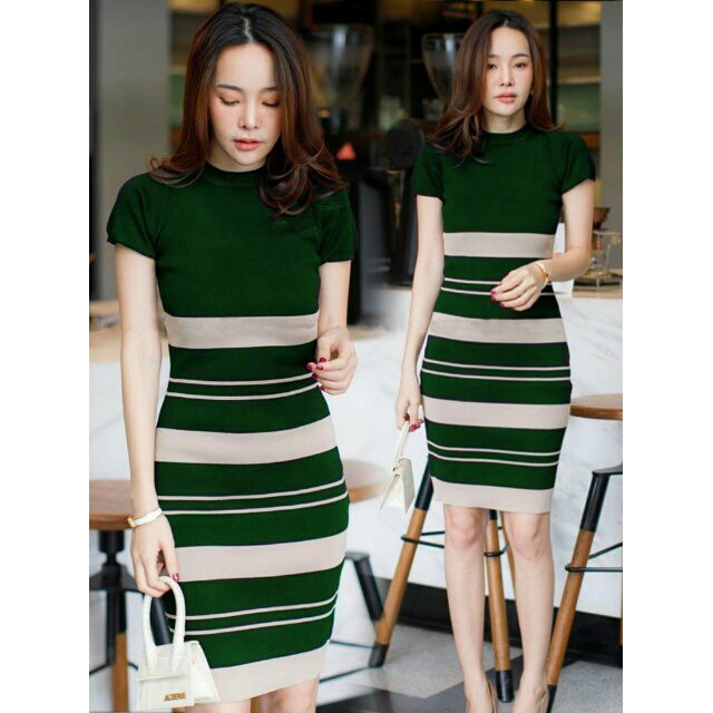 DRESS TANIA RAJUT BG9 / BAJU / TERUSAN / WANITA / DRESS RAJUT KOREA / BODYCON / TERMURAH