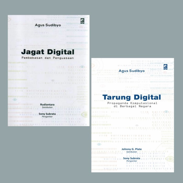 

MUST HAVE!! BUKU JAGAT DIGITAL DAN TARUNG DIGITAL AGUS SUDIBYO TERBARU