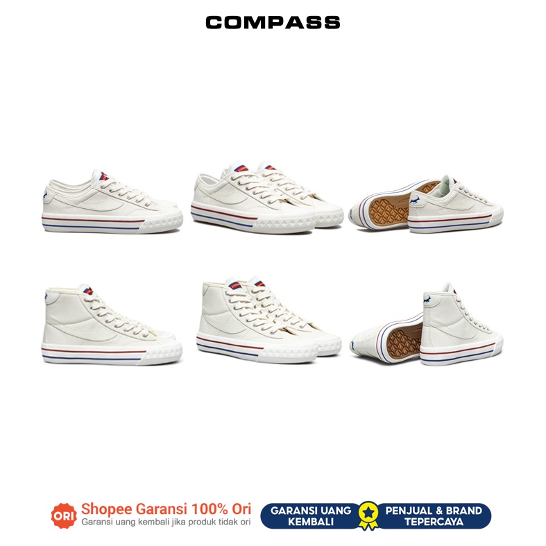 [ORIGINAL NEW] Sepatu Compass Retrograde Cream