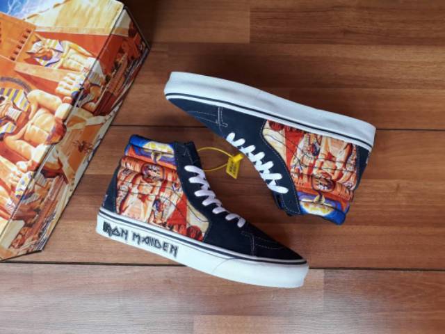 VANS SK8 HI IRON MAIDEN POWER SLAVE STV NAVY PREMIUM BNIB MADE IN CHINA Waffle ICC  40/41/42/43/44