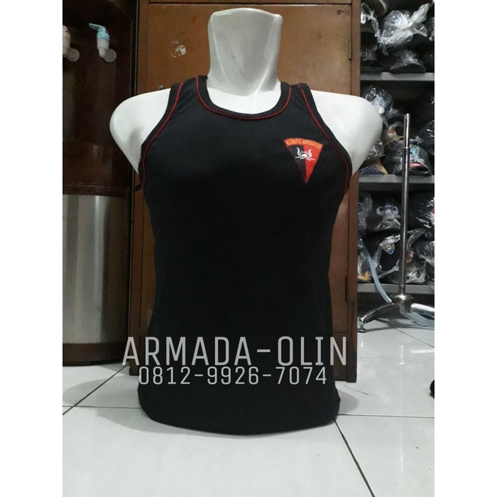 SINGLET/SINGLET BRIMOB/SINGLET BORDIR BRIMOB/KAOS SINGLET BRIMOB