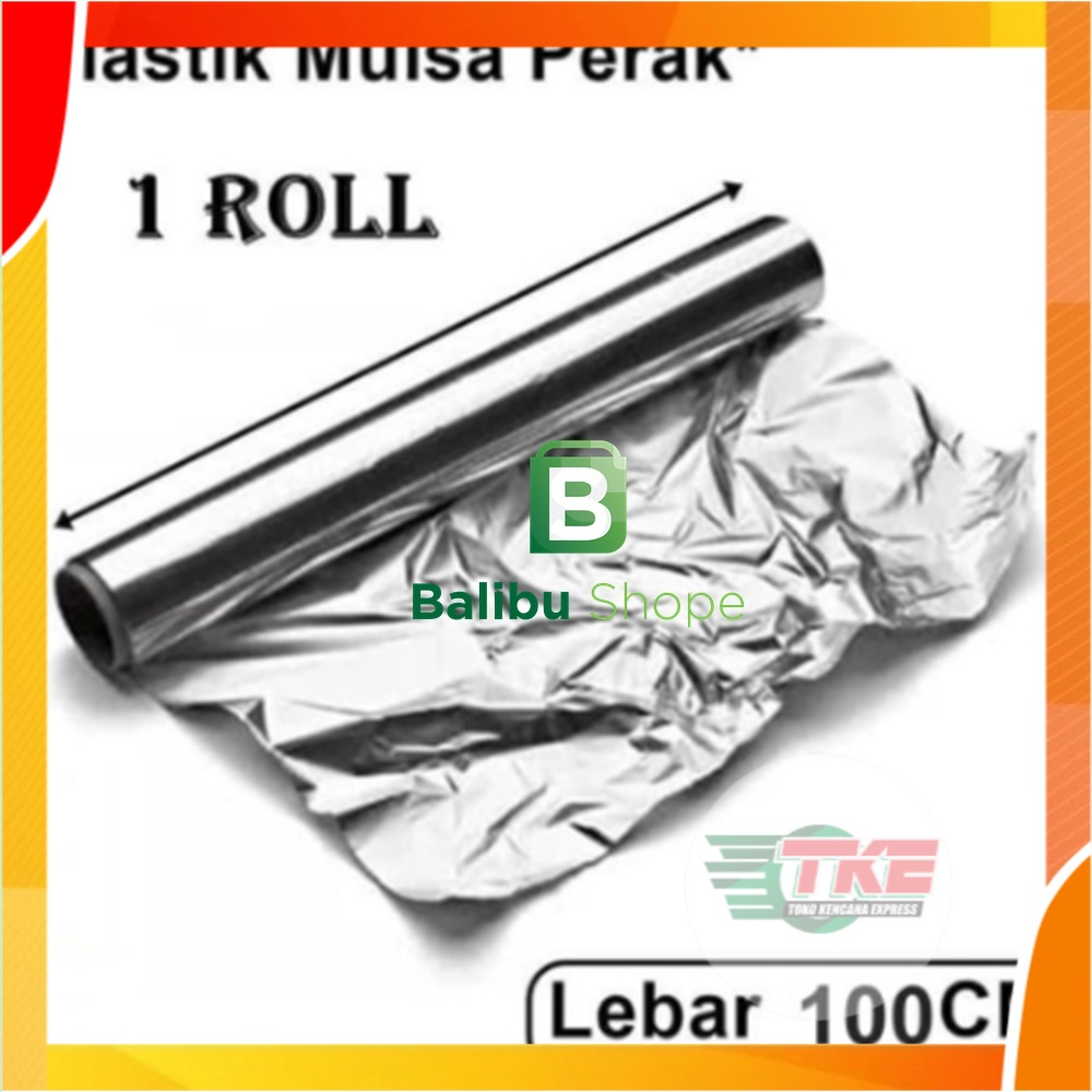 Plastik Mulsa Perak 1 Roll Mulsa Grenjeng Lebar 100 Cm Plastik Pertanian